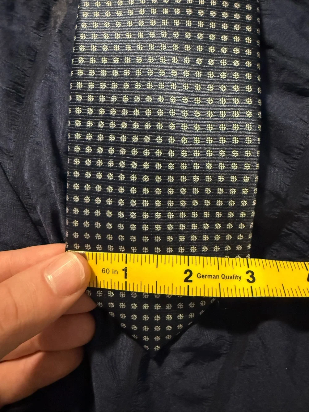 Lavard Black Tie with Gold Micro-Dot Pattern